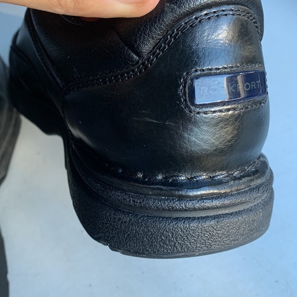 Rockport Men’s Size 10‎ Black Leather Ridgefield Eureka Lace Up Comfort Shoes - Picture 14 of 14